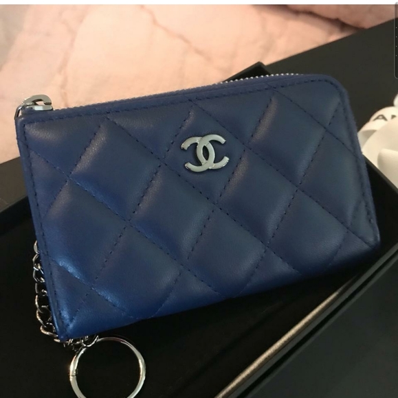 💕Traded💕CHANEL Lambskin Keyholder Card Holder - Picture 9 of 9